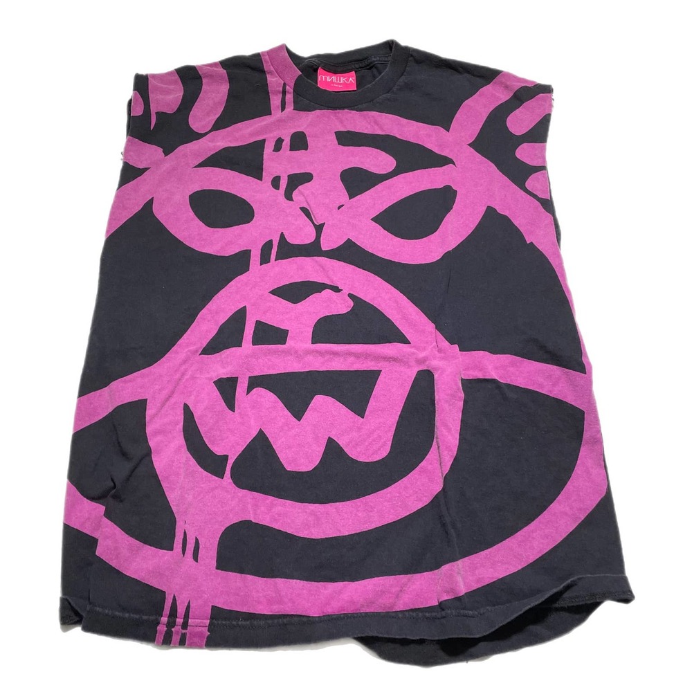 AOP style bear print t-shirt sleeveless size XL
